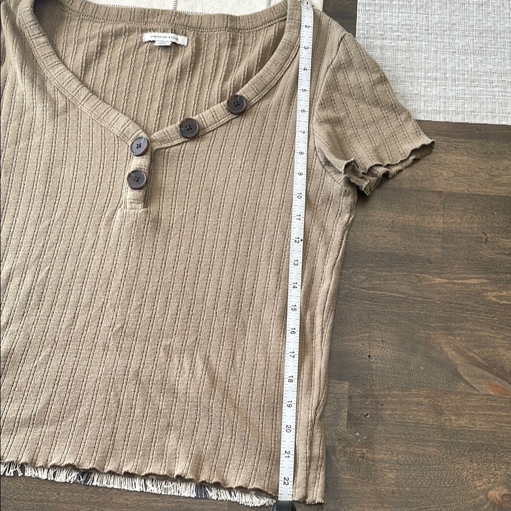 American Eagle Outfitters Ribbed T-Shirt - Picture 6 of 6